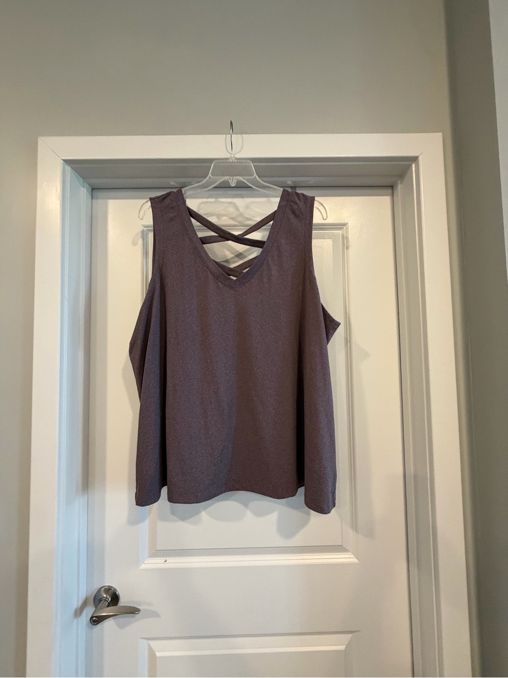 Threads 4 Thought Purple Crisscross Back Tank Top Size 3X